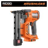 RIDGID 18V 18-Gauge Narrow Crown Stapler