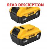 20V MAX Lithium-Ion 5.0Ah Battery (2-Pack)