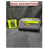 Ryobi 40V 6Ah Lithium Battery With Charger