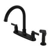 NuvoFusion 2-Handle Deck Faucets Matte Black