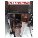 Mixed Skid Doors, Blinds, Rugs, Plexiglass Rack
