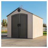 8 ft. W x 10 ft. D Plastic Shed