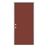 36x80 Flush Exterior Door in Vinyl Frame