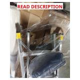 Mixed skid gorilla ladder barstools rug flooring