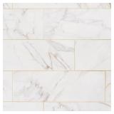 LuxeCraft Calacatta Gold Marble Tile 8x24