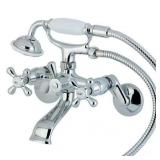 Kingston Brass KS266C Wall Faucet, Chrome