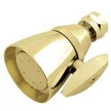 3-Spray 2.3 in. Wall Mount Shower Head - Brass