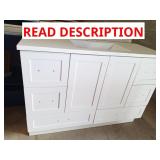 47 3/4" vanity with 48 1/2" vanity top