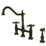 Kingston Brass Heritage Bridge Faucet, ORB