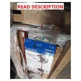 Mixed skid building column fan umbrella rug door