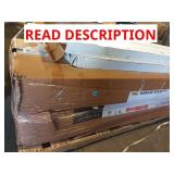 Skid of garage doors and wood flooring