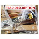 Mixed skid coffee table chairs ceiling fan