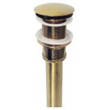 Kingston Pop-Up Sink Drain, Brushed Brass