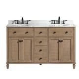 Annie 55" W x 22" D Vanity w/ Carrara Top
