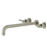 Concord 2-Handle Wall Mount Tub Faucet, BN
