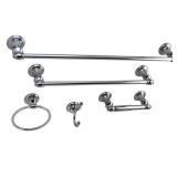 Provence 5-Piece Chrome Bathroom Set