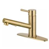 Concord Pull-Out Sprayer Faucet Brushed Brass