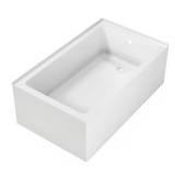 Aqua Eden VTAP6036R22TS 60-In Tub, White