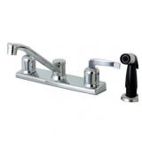 Kingston Centurion 2-Handle Faucet w/Sprayer