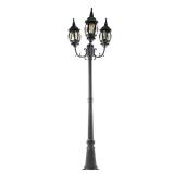 LUTEC 82.68" H Aged Iron Post Light