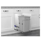 Rev-A-Shelf Chrome Steel 35 qt Waste Pullout