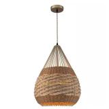 Palma 1-Light 2-Tone Teardrop Pendant Light