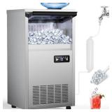 Commercial Ice Maker 150Lbs/24H, 45Lbs