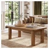 Capen 47.24 in. Brown Wood Coffee Table