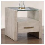 Garland 24 in. Blonde Square Wood End Table