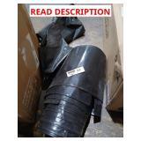 Black garbage bags, size unknown