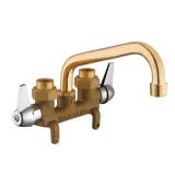2-Handle Laundry Faucet in Rough Brass
