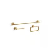 Mavera 3-Piece Bath Hardware Set, Brass