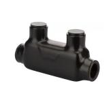 250 MCM-6 AWG Insulated In-Line Splice, Black