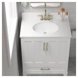 Glacier Bay 19.5 in. Undermount Sink, White (Sink