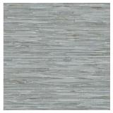(4) Grassweave Blue Vinyl Peel & Stick Wallpaper