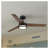 Designers Fountain Cassini 52-in Black Fan