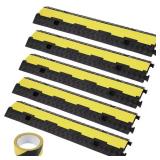Cable Protector Ramp 2-Channel 5-Pack