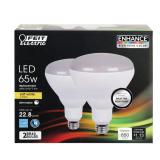 Feit BR40 E26 LED Bulb 65W 2-pack