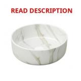 14" White Round Ceramic Sink