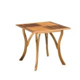 Camdyn Teak Square Wood Outdoor Table