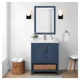 Newhall 30 in. Bath Vanity, Marble Top