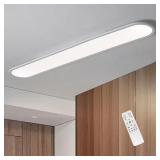 48 in. 48W White LED Flush Mount with Remote