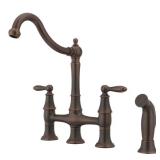 Courant 2-Handle Bridge Faucet, Bronze