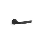 Cursiva Toilet Paper Holder in Matte Black