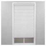 White Cordless Pleated Shades 30x48 in