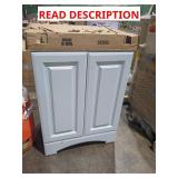 24" Bathroom Vanity with Top light grey