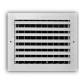 10x8 in. Aluminum Adjustable Register White