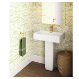 Concorde Square Two-Piece Pedestal Sink