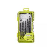Black Oxide Round Shank Drill Bit Set (15-Pcs)