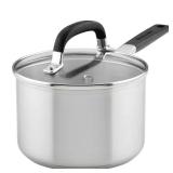 Stainless Steel 2 qt Nonstick Saucepan